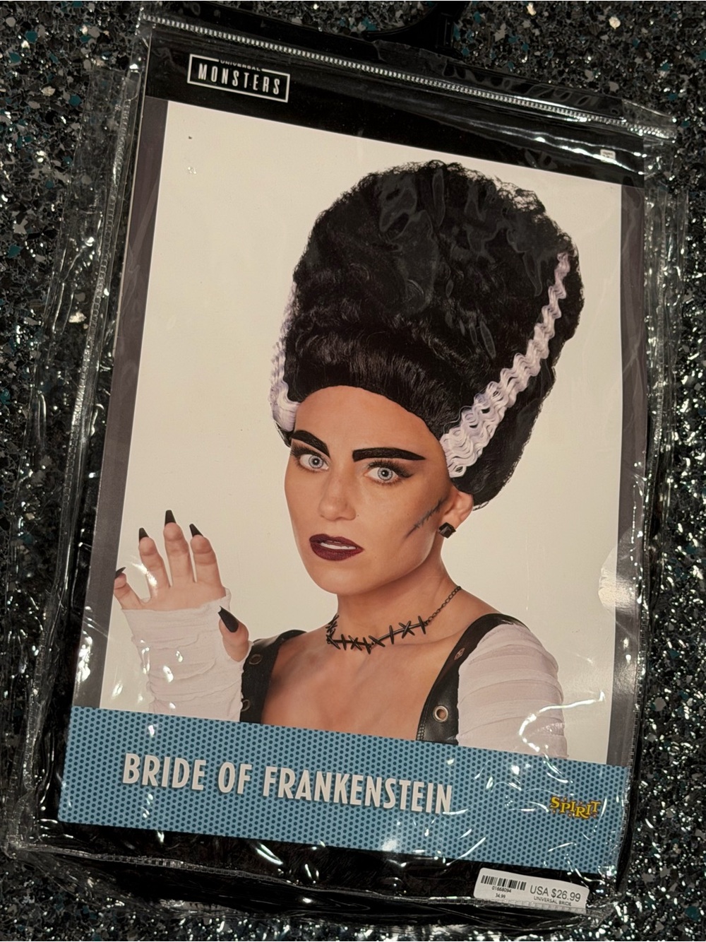 UNIVERSAL MONSTERS BRIDE OF FRANKENSTEIN WIG – SPIRIT HALLOWEEN 14+